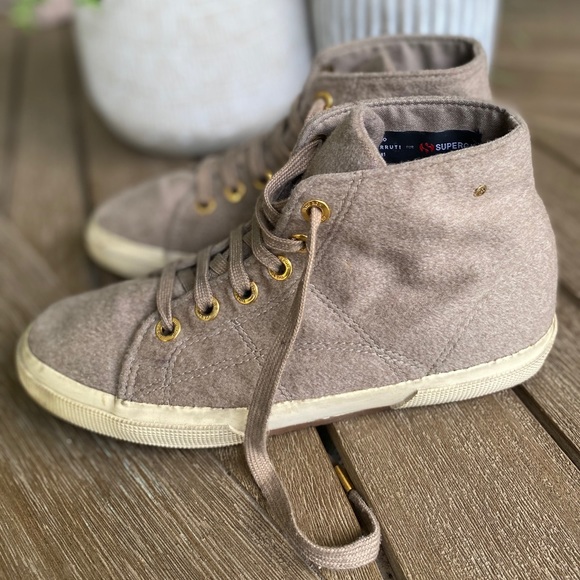 (Sold) Superga for The Row Cashmere High-Top - Picture 2 of 8